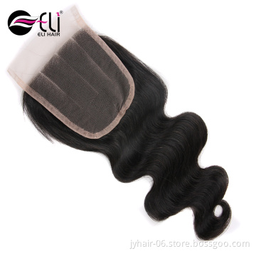Free Parting 3 Way Part Top Silk Base Wet And Wavy Mink Brazilian Lace Front Human Hair Closure With Baby Hair